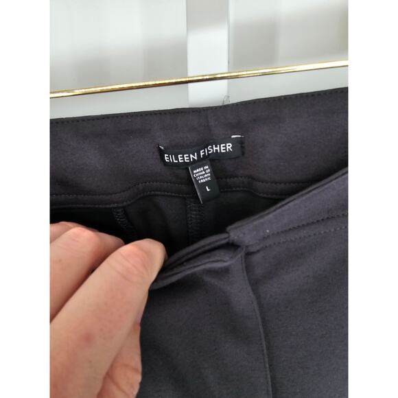 Eileen Fisher Women's Black Button Closer Pockets Mid Rise Pant Size XL - Picture 3 of 4